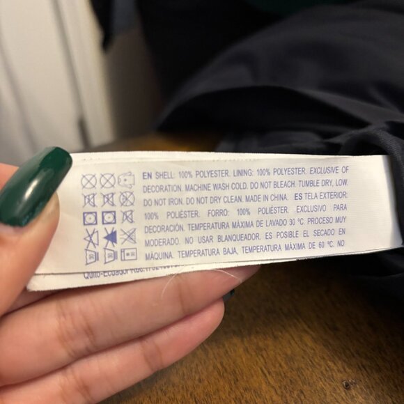 Navy Blue Raincoat | Size Medium - Picture 10 of 10